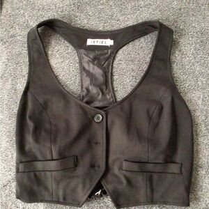 Women's Black Suit Vest